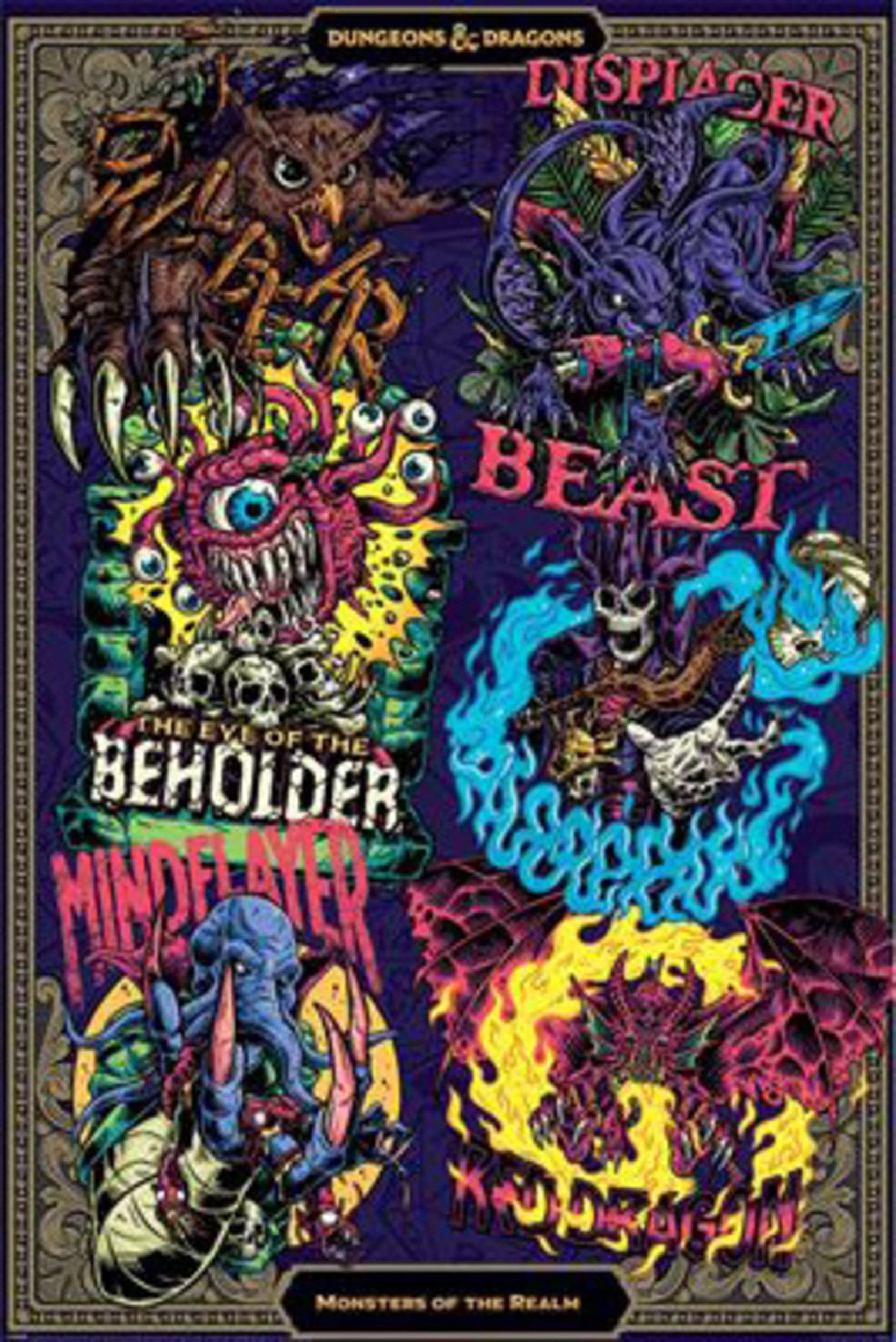 the realm of monsters Poster Dungeons & Dragons Monsters of the Realm 61x91,5cm