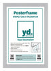 Poster Frame 61x91,5cm Silver MDF Front Insert Sheet | Yourdecoration.com