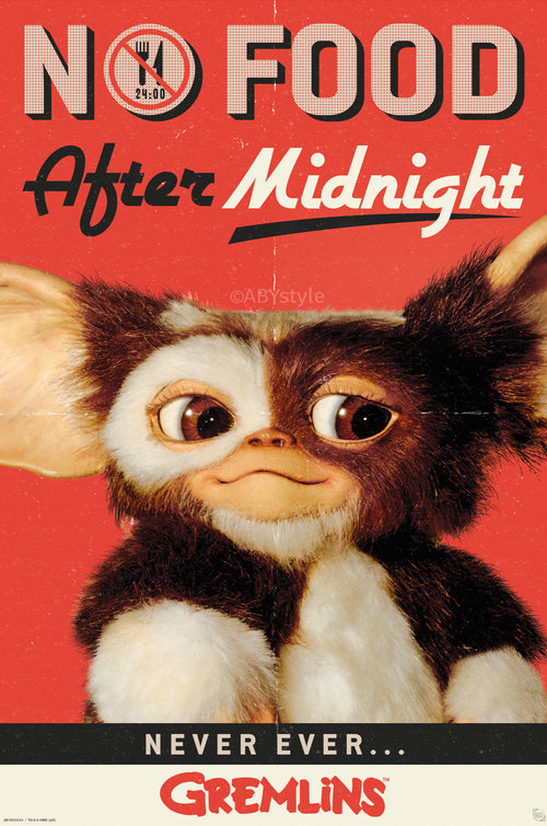 Poster Gremlins No Food After Midnight 61x91 5cm GBYDCOA002 | Yourdecoration.com