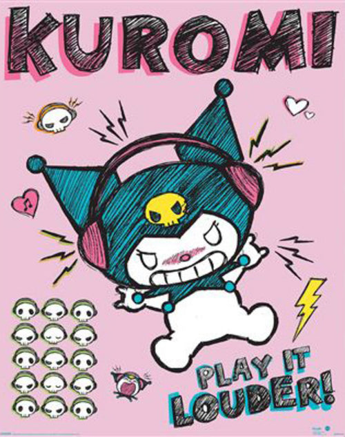 Poster Sanrio Kurom Louder 40x50cm MPP2501443 | Yourdecoration.com
