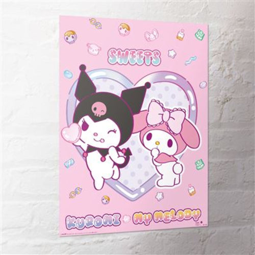 Poster Sanrio Kuromi My Melody Sweets 40x50cm MPP2501459 2 | Yourdecoration.com