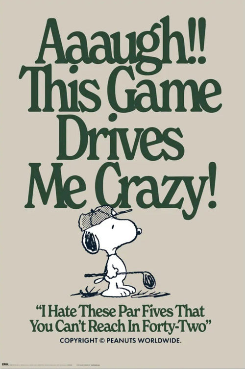 Poster Snoopy This Games Drives Me Crazy 61x91 5cm GPE6019 | Yourdecoration.com