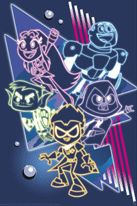Poster Teen Titans Neon Titans 61x91 5cm Abystyle GBYDCO416 | Yourdecoration.com
