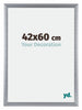 Tucson Aluminium Photo Frame 42x60cm Silver Brushed Front Size | Yourdecoration.com