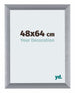 Tucson Aluminium Photo Frame 48x64cm Silver Brushed Front Size | Yourdecoration.com