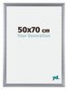 Tucson Aluminium Photo Frame 50x70cm Silver Brushed Front Size | Yourdecoration.com