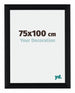 Tucson Aluminium Photo Frame 75x100cm Black Brushed Front Size | Yourdecoration.com