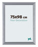 Tucson Aluminium Photo Frame 75x98cm Silver Brushed Front Size | Yourdecoration.com