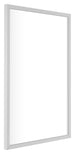 Virginia Aluminium Photo Frame 21x29 7cm A4 White Front Oblique | Yourdecoration.com