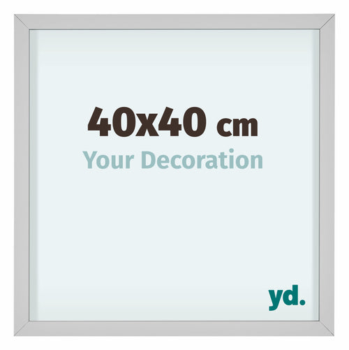 Virginia Aluminium Photo Frame 40x40cm White Front Size | Yourdecoration.com