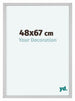 Virginia Aluminium Photo Frame 48x67cm White Front Size | Yourdecoration.com