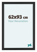Virginia Aluminium Photo Frame 62x93cm Black Front Size | Yourdecoration.com