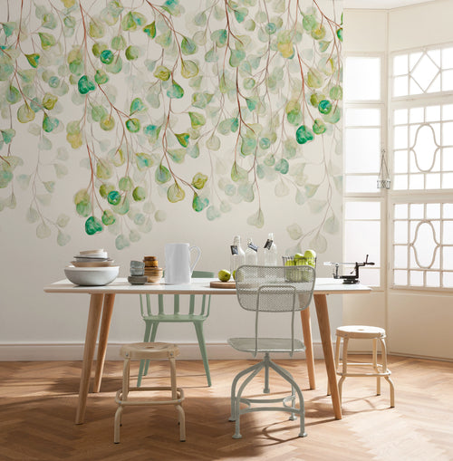 Wall Mural Douche de Feuilles 300x250cm FLX6 044 Interior | Yourdecoration.com