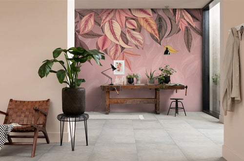 Wall Mural Falling Leafs 350x250cm FLX7 011 Interior | Yourdecoration.com