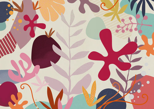 Wall Mural Happy Corals 350x250cm FLX7 030 | Yourdecoration.com
