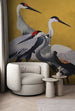 Wall Mural Yellow Cranes 200x250cm Komar FLX4 053 Interior | Yourdecoration.com