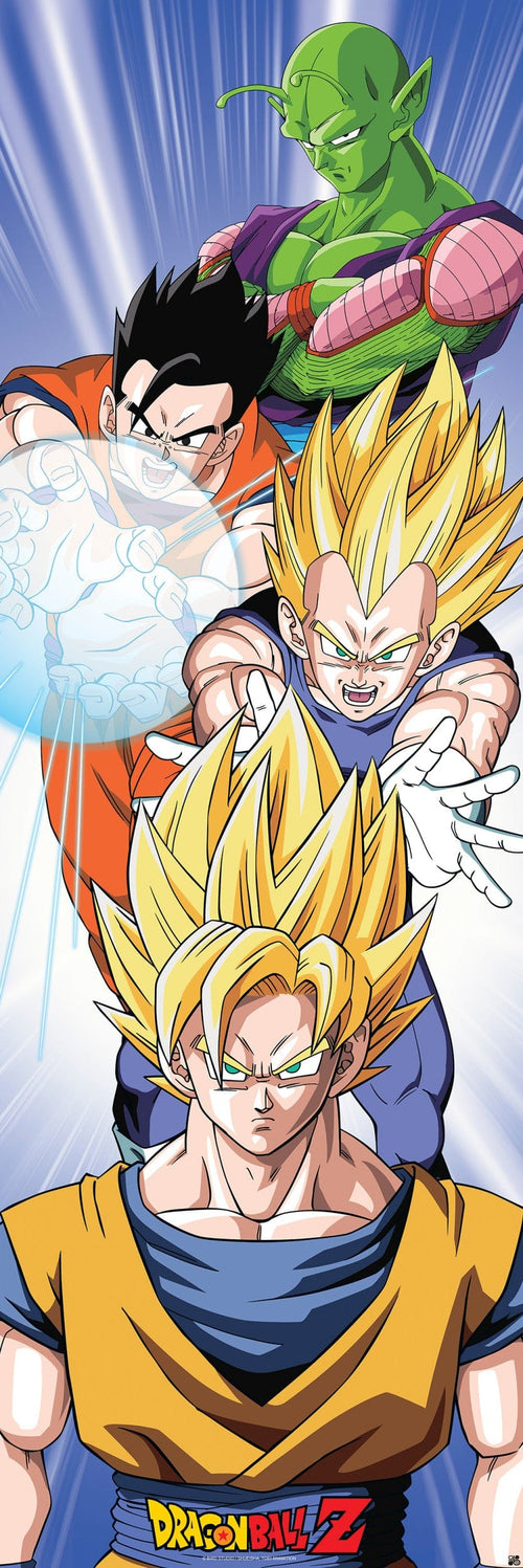 Abystyle Abydco448 Dragon Ball Saiyans Poster 53x158cm | Yourdecoration.com