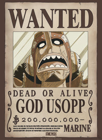 Abystyle Gbydco232 One Piece Wanted God Usopp Poster 38x52cm | Yourdecoration.com