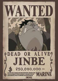 Abystyle Gbydco237 One Piece Wanted Jinbe Poster 38x52cm | Yourdecoration.com