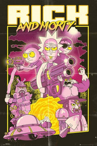 GBeye Rick and Morty Action Movie Poster 61x91,5cm | Yourdecoration.com