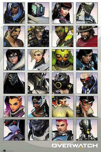 GBeye Overwatch Character Portraits Poster 61x91,5cm | Yourdecoration.com