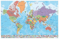 Grupo Erik GPE5044 Map World Es Physical Politic Poster 91,5X61cm | Yourdecoration.com