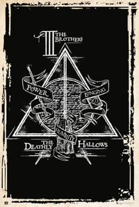 Grupo Erik GPE5320 Harry Potter Deathly Hallows Symbol Poster 61X91,5cm | Yourdecoration.com