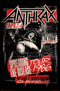 Grupo Erik Gpe5715 Anthrax Spreading The Disease 1986 Poster 61X91,5cm | Yourdecoration.com