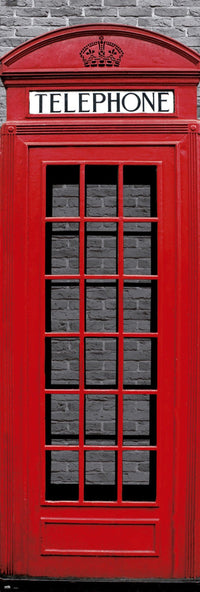 Grupo Erik PPGE8018 London Phone Box Poster 53X158cm | Yourdecoration.com