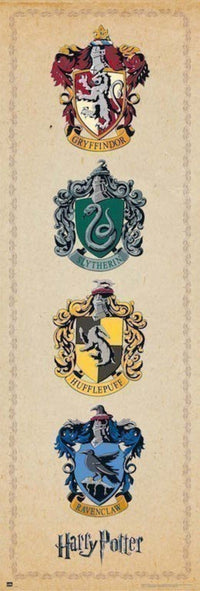 Grupo Erik PPGE8032 Harry Potter House Crests Poster 53X158cm | Yourdecoration.com
