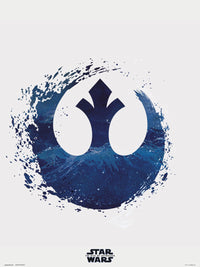 Grupo Erik Star Wars Episode Ix Rebel Logo Art Print 30x40cm | Yourdecoration.com