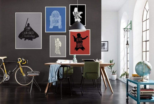 Komar Star Wars Silhouette Quotes R2D2 Art Print 30x40cm Interieur | Yourdecoration.com