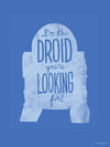 Komar Star Wars Silhouette Quotes R2D2 Art Print 30x40cm | Yourdecoration.com