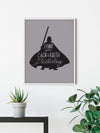 Komar Star Wars Silhouette Quotes Vader Art Print 50x70cm Sfeer | Yourdecoration.com