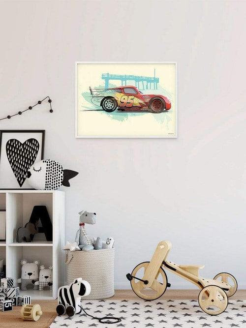 Komar Cars Lightning McQueen Art Print 50x40cm Sfeer | Yourdecoration.com