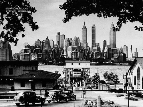 Liby New York Island Art Print 80x60cm | Yourdecoration.com