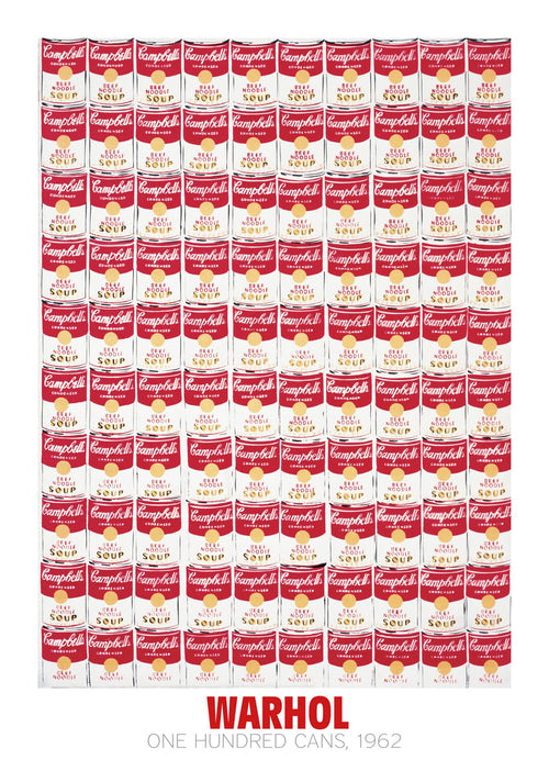 Andy Warhol One Hundred Cans 1962 Art Print 65x90cm | Yourdecoration.com