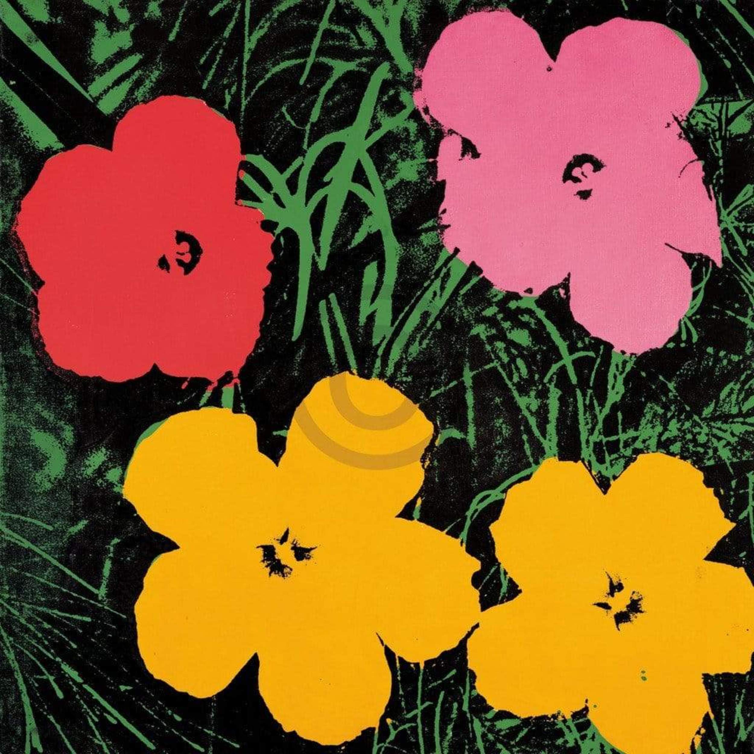 Andy Warhol Art Print Flowers C. 1964 60x60cm | Yourdecoration.com