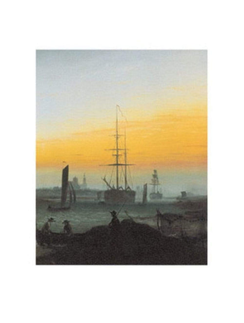 Caspar David Friedrich Der Greifswalder Hafen Art Print 70x90cm | Yourdecoration.com