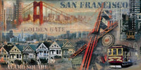 John Clarke San Francisco Art Print 100x50cm | Yourdecoration.com