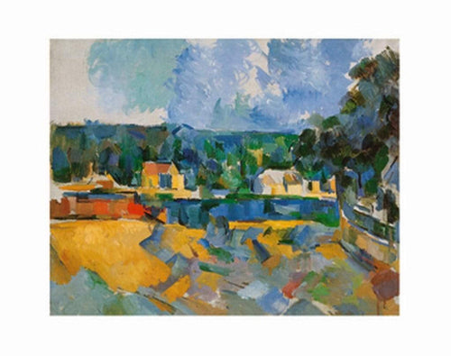 Paul Cézanne Uferlandschaft Art Print 71x56cm | Yourdecoration.com