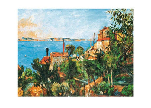 Paul Cézanne La Mer a l'Estaque Art Print 30x30cm | Yourdecoration.com