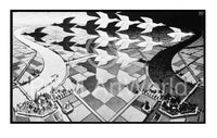 M. C. Escher Tag und Nacht Art Print 86x55cm | Yourdecoration.com