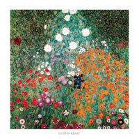 Gustav Klimt Giardino fiorito Art Print 70x70cm | Yourdecoration.com