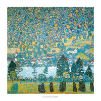 Gustav Klimt Pendio montano a Unterach Art Print 70x70cm | Yourdecoration.com