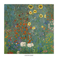 Gustav Klimt Il giardino di compagna Art Print 70x70cm | Yourdecoration.com