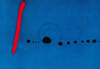 Joan Miro Bleu II Art Print 100x70cm | Yourdecoration.com