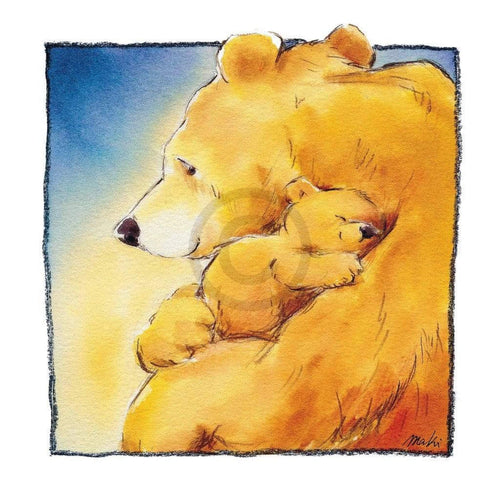 Makiko Mother Bear's Love I Art Print 30x30cm | Yourdecoration.com