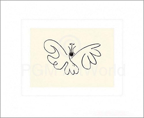 Pablo Picasso Le Papillon Art Print 50x60cm | Yourdecoration.com