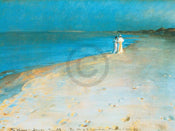 Peter Severin Krøyer Summer evening Art Print 80x60cm | Yourdecoration.com